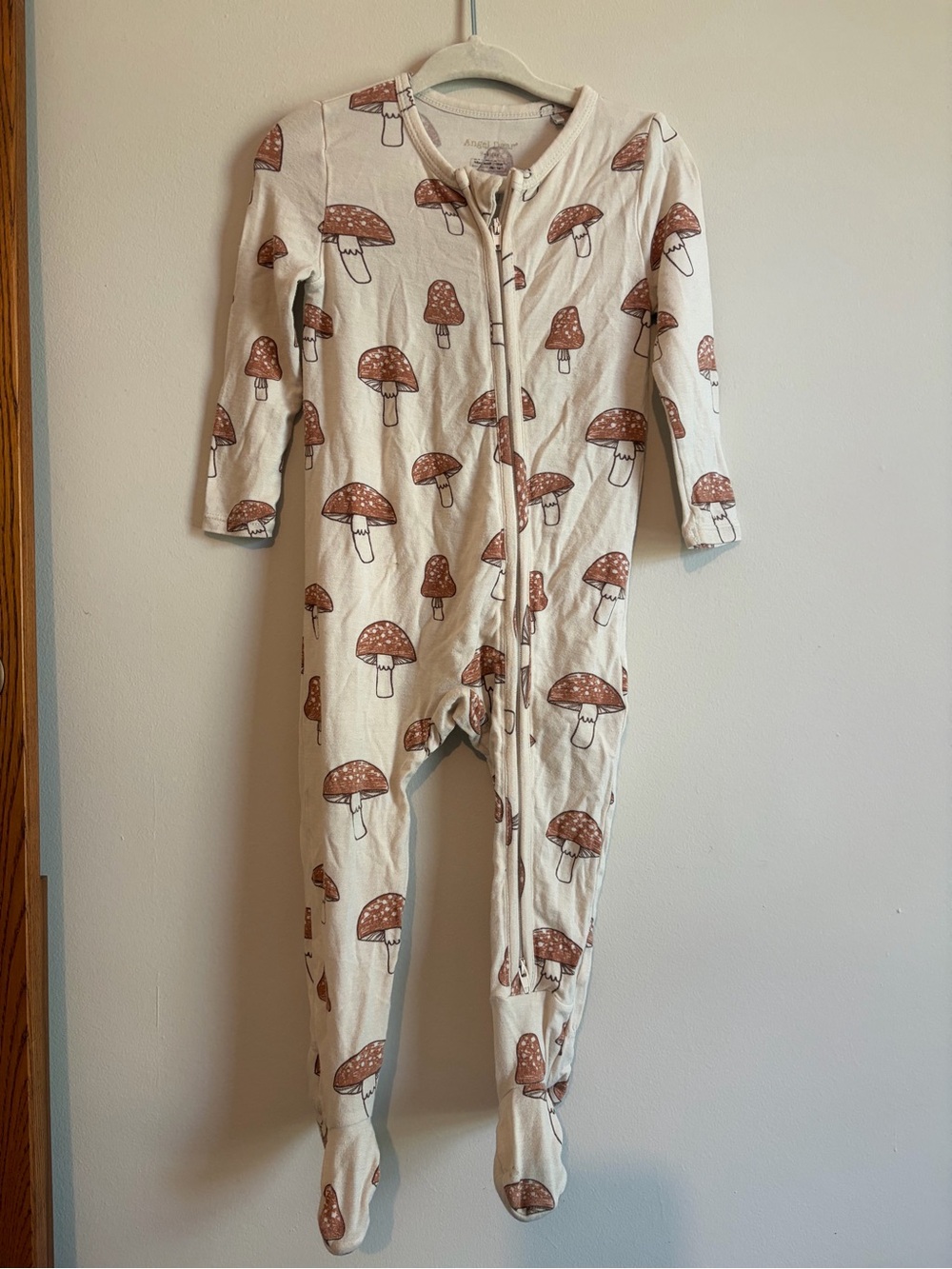 Angel Dear Bamboo Mushroom Footie Pajamas